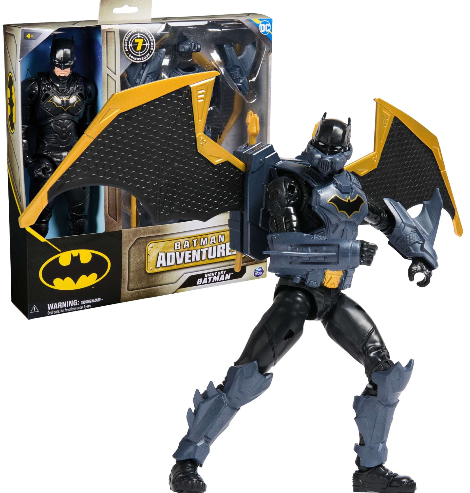 DC Comics Batman Adventures dua figurka lalka mroczny rycerz nocnego nieba 30 cm + akcesoria 7 elementw