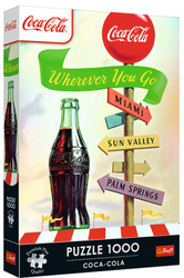 Trefl Puzzle 1000 elementów Coca-Cola Gdziekolwiek zmierzasz
