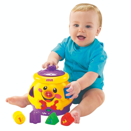 Edukacyjny Wesoły Garnuszek Klocuszek na Klocki Magiczny Sorter zabawka Montessori PL