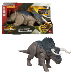 Figurka Dinozaur Nasutoceratops Jurassic World Rebirth Wild Roar dźwięk 30 cm