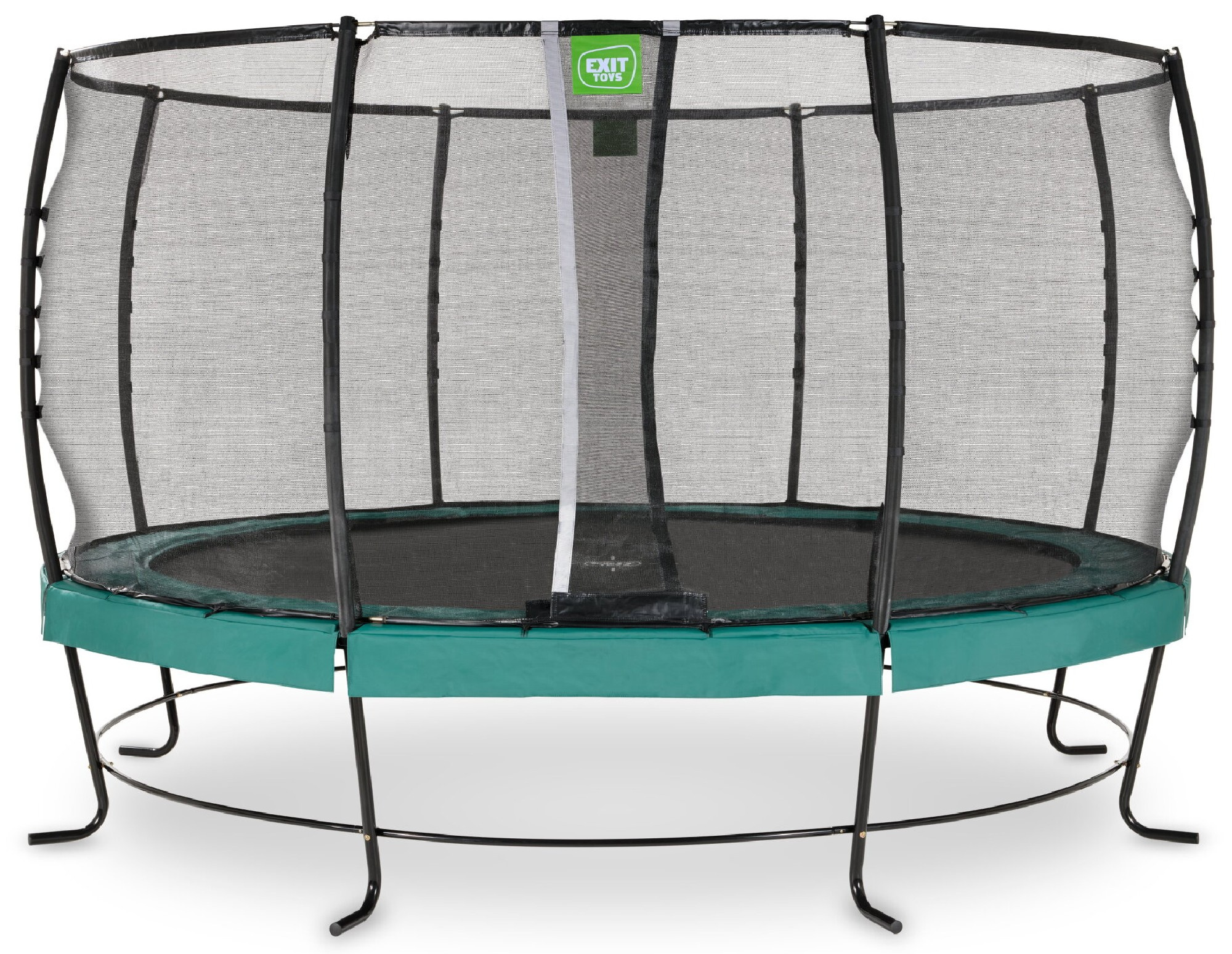 Trampolina ogrodowa z siatk zabezpieczajc Lotus Premium 427 cm zielona