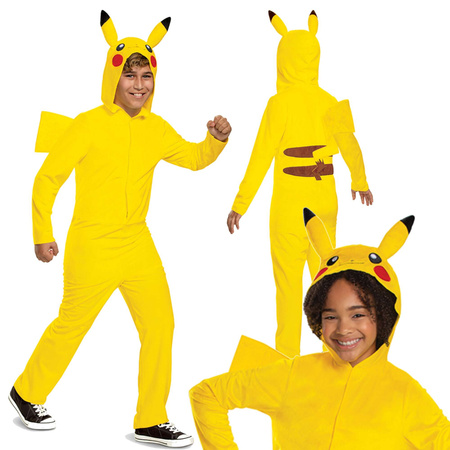 Strój karnawałowy Pokemon Pikachu kostium żółte przebranie 150-163 cm (14-16 lat) Kigurumi