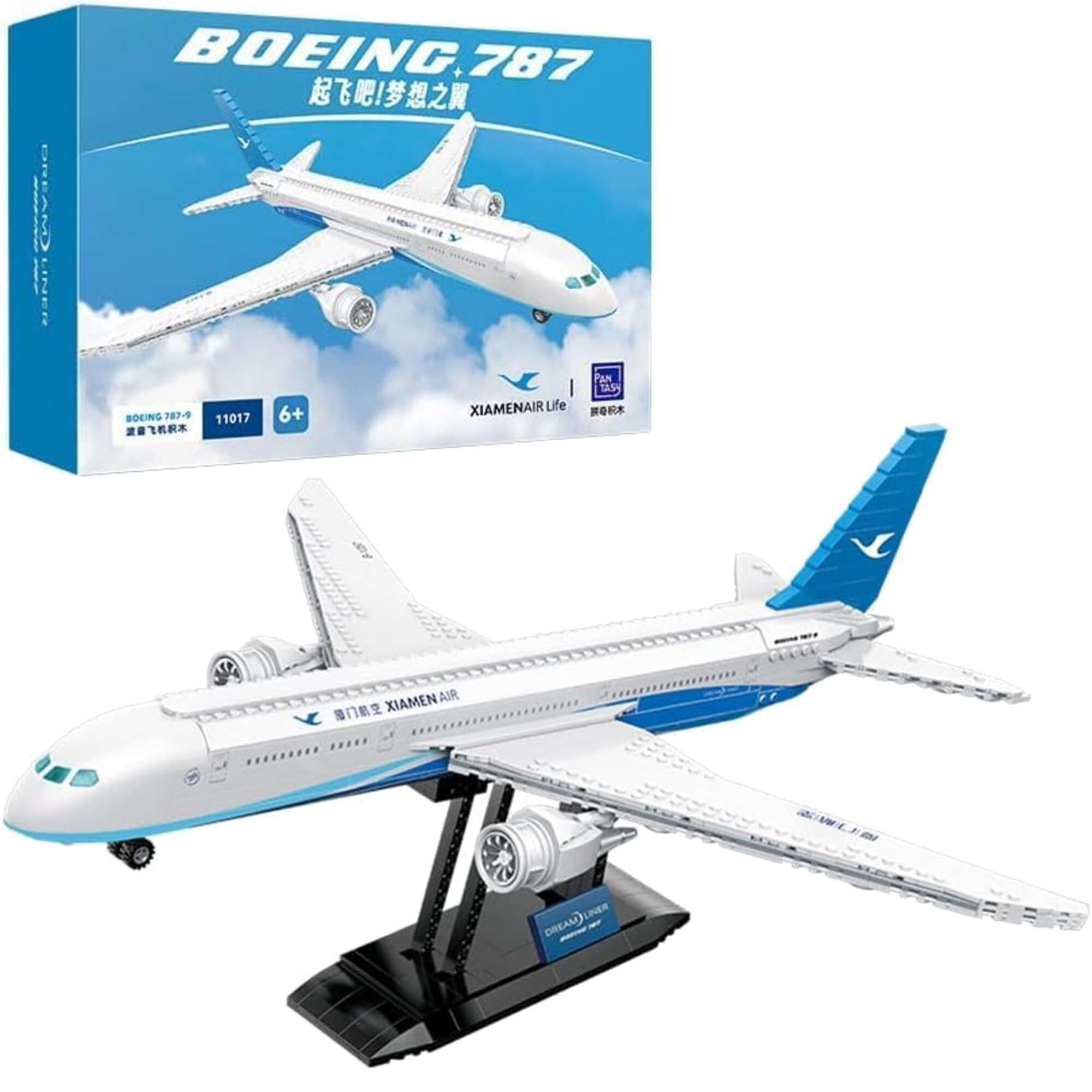 Klocki konstrukcyjne Pantasy Samolot Boeing 787 Dreamliner 55 cm 744 elementy