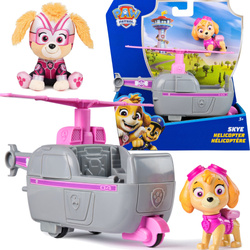 Psi Patrol Pojazd Skye Helikopter i Figurka + Maskotka 15 cm