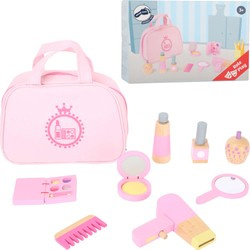 Drewniany zestaw kosmetyczka torebka Make-Up z akcesoriami