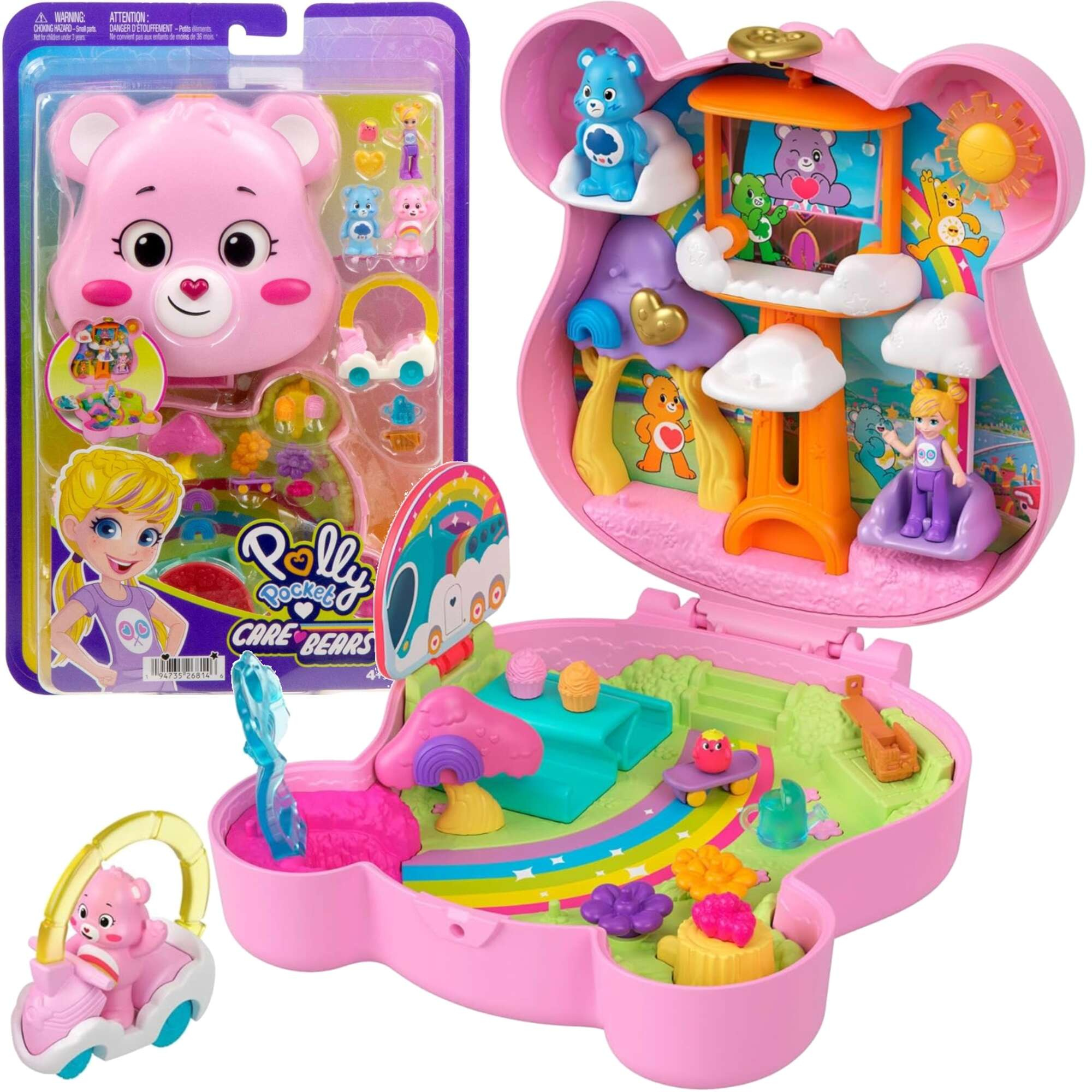 Polly Pocket may Zestaw kompaktowy Troskliwe Misie 10+ akcesoriw