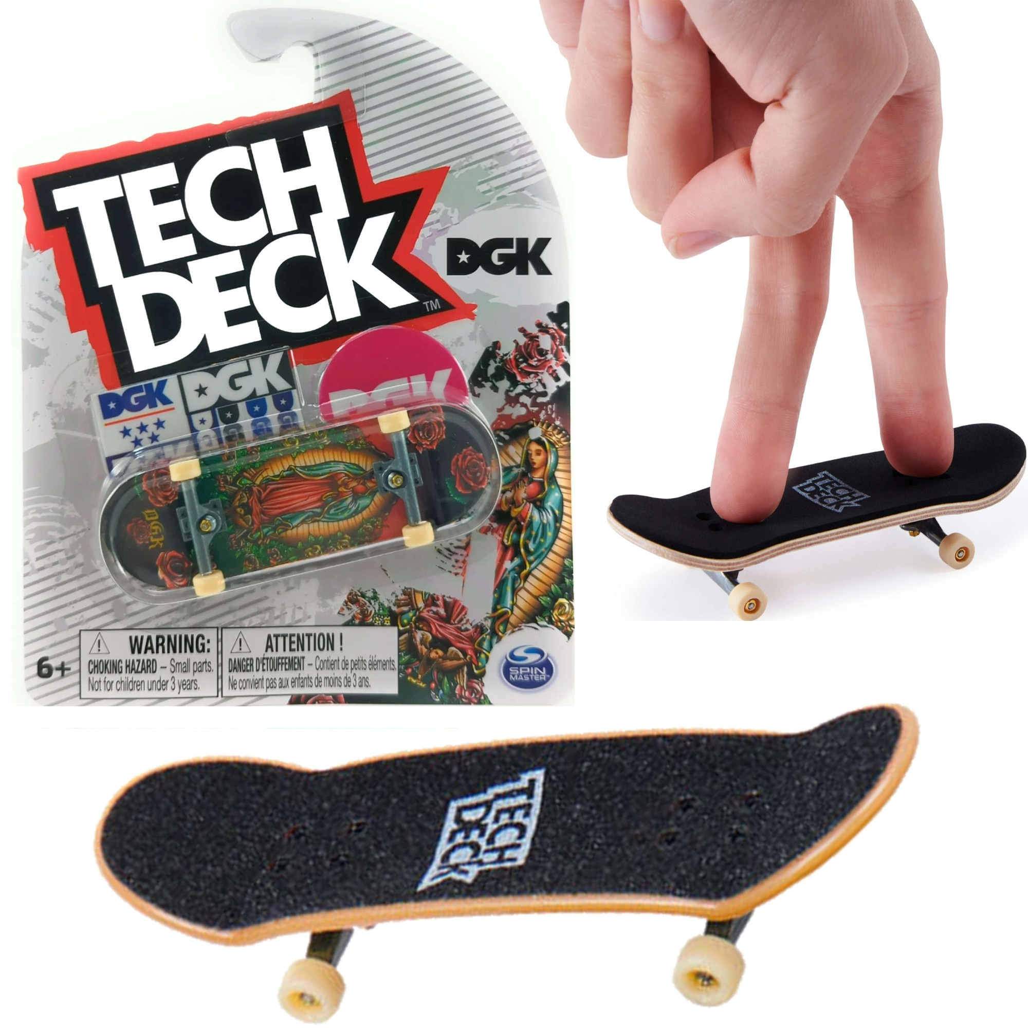 Tech Deck deskorolka fingerboard DGK Swita Maria + naklejki