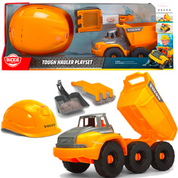 Zestaw Volvo Pojazd budowlany Wywrotka Auto Akcesoria + Kask Ochronny