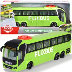 Autobus Flixbus CITY MAN 26 cm zielony pojazd dalekobieżny komunikacja miejska