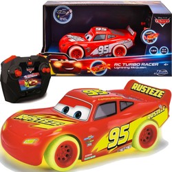 Disney Cars Auta Zdalnie sterowany samochód świecący w ciemności 1:24 Zygzak McQueen