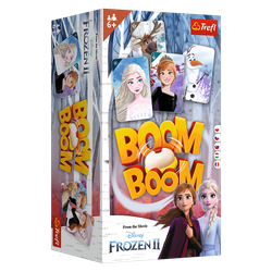 Disney Towarzyska kolorowa Gra Rodzinna planszowa Boom Boom Frozen 2 6+ Trefl