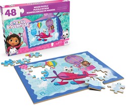 Drewniane puzzle Koci Domek Gabi 48 elementów