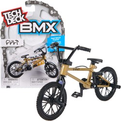 Fingerbike Rower BMX mini złoty Cult + naklejki Tech Deck 