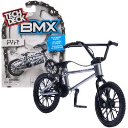 Fingerbike Rower mini BMX Cult srebrny + naklejki Tech Deck Spin Master