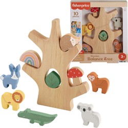 Fisher Price Drewniane Drzewko Równoważne Zestaw klocków