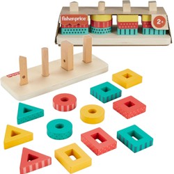 Fisher-Price Drewniany Sorter Kształtów Układanka