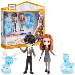 Harry Potter i Ginny Weasley z patronusami zestaw figurek 