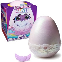 Hatchimals Alive Mystery Hatch Pufficorn- Magiczne Jajko Niespodzianka ze światłem i dźwiękiem