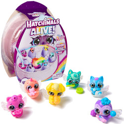 Hatchimals Alive! Rainbow Hatchery zestaw 6 figurek w jajkach + akcesoria