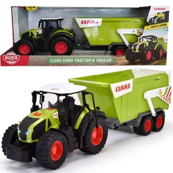 Interaktywny traktor z przyczepą Claas światło/dźwięk 64 cm