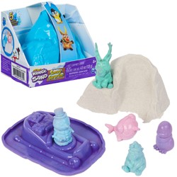 Kinetic Sand Snowy Surprise - zestaw niespodzianka - piasek, foremka, figurka