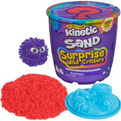 Kinetic Sand Surprise Wild Critters - zestaw niespodzianka - piasek, foremka, figurka