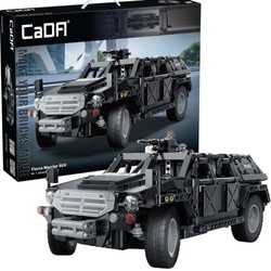 Klocki Konstrukcyjne CaDA Samochód Terenowy Zdalnie Sterowane Auto czarne autko RC Fierce Warrior SUV 561 elementów Dual Mode