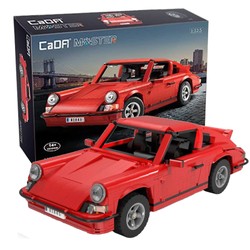 Klocki konstrukcyjne CaDA Master Czerwone Auto Sportowe Samochód Pojazd 1429 elementów