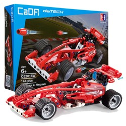 Klocki konstrukcyjne CaDA Samochód sportowy 23 cm Auto Wyścigówka Formula Racing 144 elementy