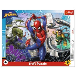 Marvel Puzzle ramkowe 25 elementów Odważny Spiderman Disney 