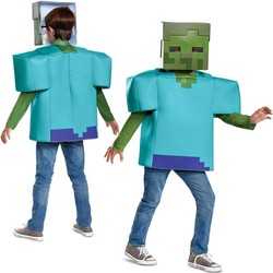 Minecraft strój karnawałowy dla chłopca Zombie kostium przebranie 110-122 cm (4-6 lat)