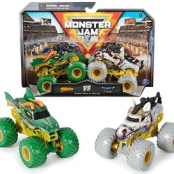 Monster Jam 2 pojazdy Monster Truck 1:64 Dragon vs Tempest Steed