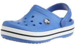 OUTLET Crocs Crocband Kids Sea Blue Niebieskie klapki dla dzieci WADLIWE