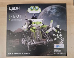 OUTLET Klocki konstrukcyjne CaDA Zestaw zdalnie sterowany I.BOT Code Robot Dual Mode RC Programowanie Robotyka Światło LED 434 elementy USZKODZONE OPAKOWANIE