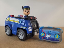 OUTLET Psi Patrol Chase Radiowóz Zdalnie sterowany Pojazd Samochód Auto Wóz policyjny + pilot RC WADLIWY