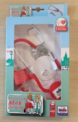 OUTLET Stetoskop metalowy dla dzieci z prawdziwymi funkcjami Klein WADLIWY