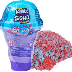 Piasek kinetyczny lód Kinetic Sand Scents w foremce czerwony/niebieski