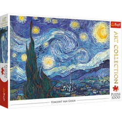 Puzzle 1000 Obraz Vincent Van Gogh Gwiaździsta Noc Art Trefl