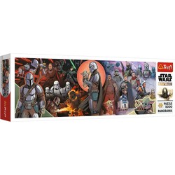 Puzzle 1000 Star Wars Przygody Mandaloriana Baby Yoda Trefl