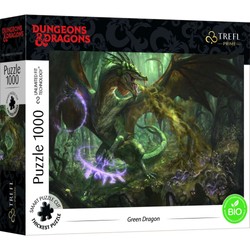 Puzzle 1000 UFT Zielony Smok Dungeons&Dragons Trefl