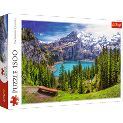 Puzzle 1500 Jezioro Oeschinen Alpy