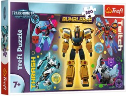 Puzzle 200 Roboty Transformers Bumblebee Thrash Trefl 7+