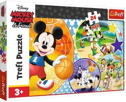 Puzzle 24 Maxi Myszka Miki Mickey Czas Na Sport Disney Trefl