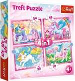 Puzzle 4w1 Jednorożce i magia 207 elementów