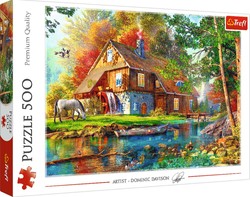 Puzzle 500 Chatka Nad Rzeka Trefl Premium Quality