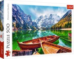 Puzzle 500 Jezioro Braies We Włoszech Trefl Premium Quality