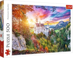 Puzzle 500 Widok na zamek Neuschwanstein Niemcy Trefl