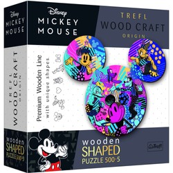 Puzzle Drewniane 500 elementów Myszka Mickey Trefl