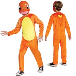 Strój karnawałowy Pokemon Charmander kostium pomarańczowe przebranie 109-126 cm (4-6 lat)