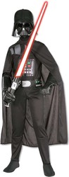 Strój karnawałowy Star Wars Gwiezdne Wojny Darth Vader kostium czarne przebranie 122-128 cm (7-8 lat)